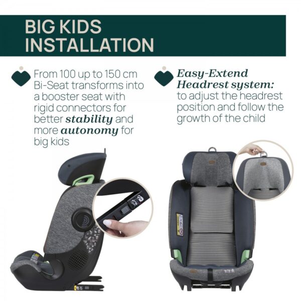 Bi-Seat i-Size Air With Base (Black) - Image 7
