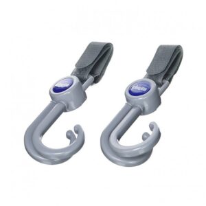 Universal Double Hooks for Strollers