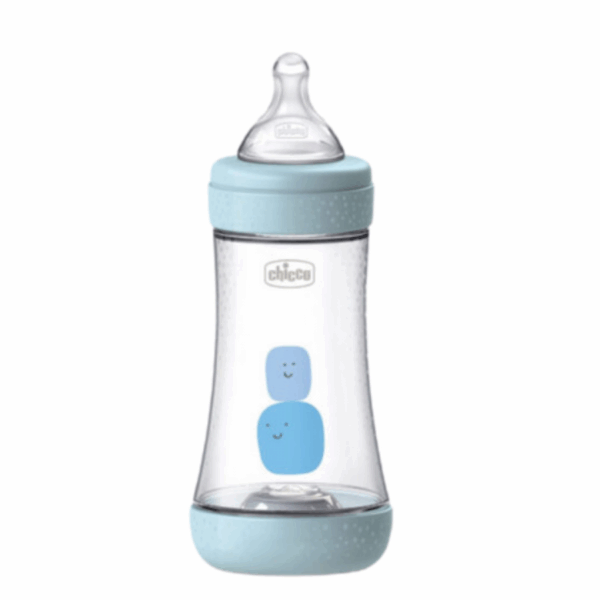 Perfect 5 PP 240ml Bottle Silicone (Blue)