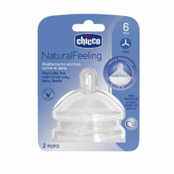 NaturalFeeling Silicone Teat 6m+ (Food Flow 2pcs)