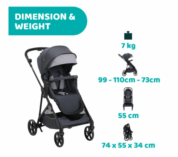 Seety Stroller (Grey) - Image 9