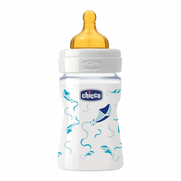 Well-Being Glass 150ml Bottle Latex (Blue)