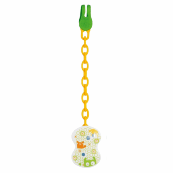 Soother Clip With Chain (Neutral)