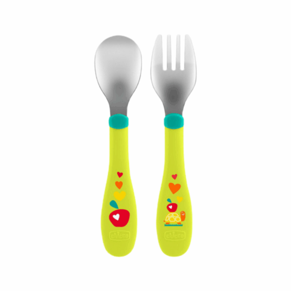Metal Cutlery 18m+ (Blue/Green)