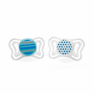 Physio Light 6-16m Silicone Soother (Blue 2pcs)