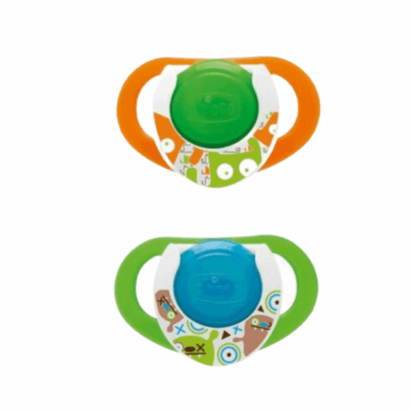 Physioring 12m+ Silicone Glowing Soother (2pcs)