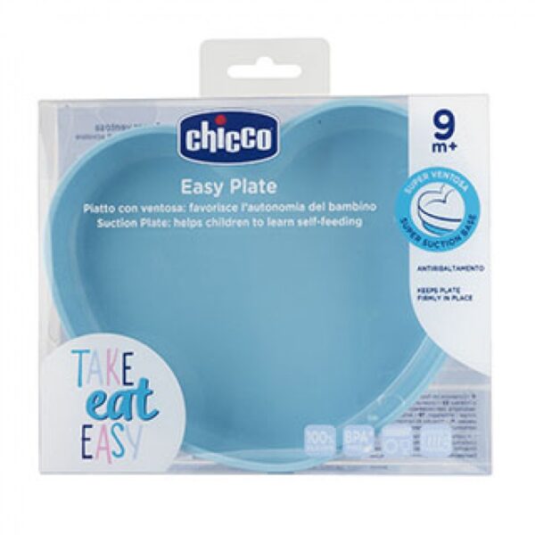 Silicon Heart Shaped Plate 9m+ (Teal) - Image 2