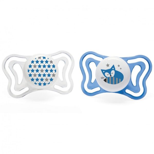 Physio Light 6-16m Silicone Soother (Blue 2pcs) - Image 2
