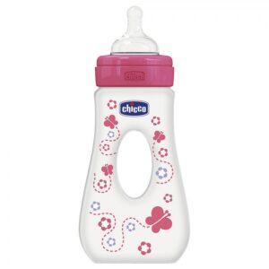 Well-Being Travel PP 240ml Bottle Silicone (Pink)