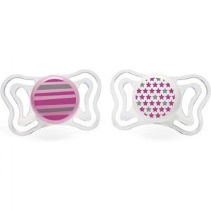 Physio Light 6-16m Silicone Soother (Pink 2pcs)