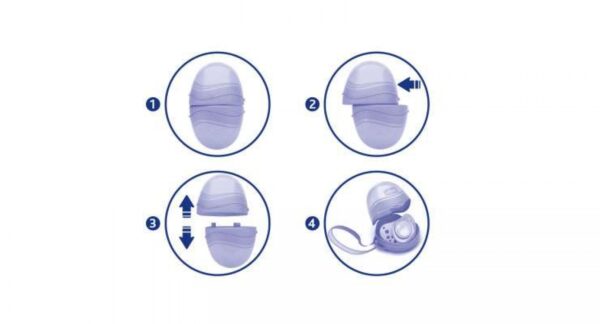 Double Soother Holder (Pink) - Image 3