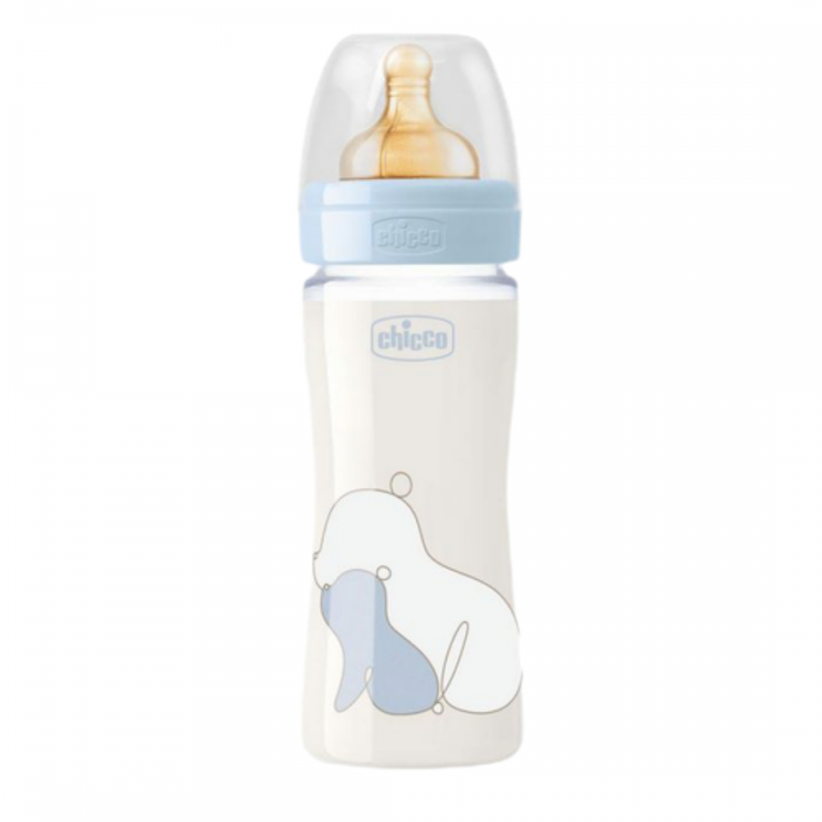 Original Touch Glass 240ml Bottle Latex (Blue)