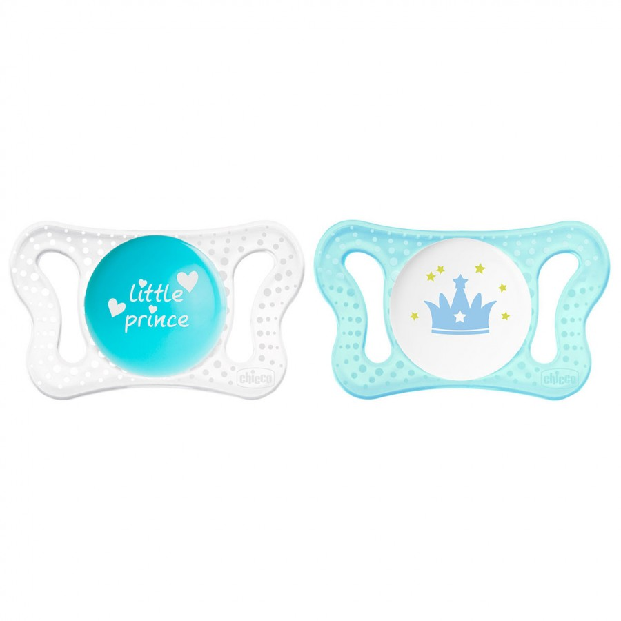 Physio Micro Silicone Soother 0-2m (Blue 2pcs)