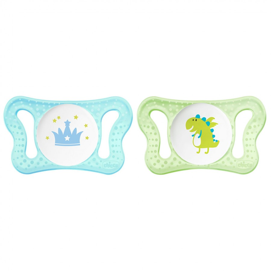 Physio Micro Silicone Soother 0-2m (Blue 2pcs)