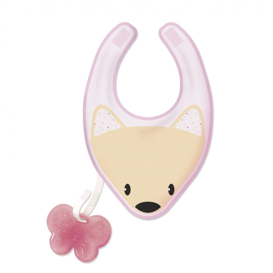 Fresh Bib Teether (Pink)