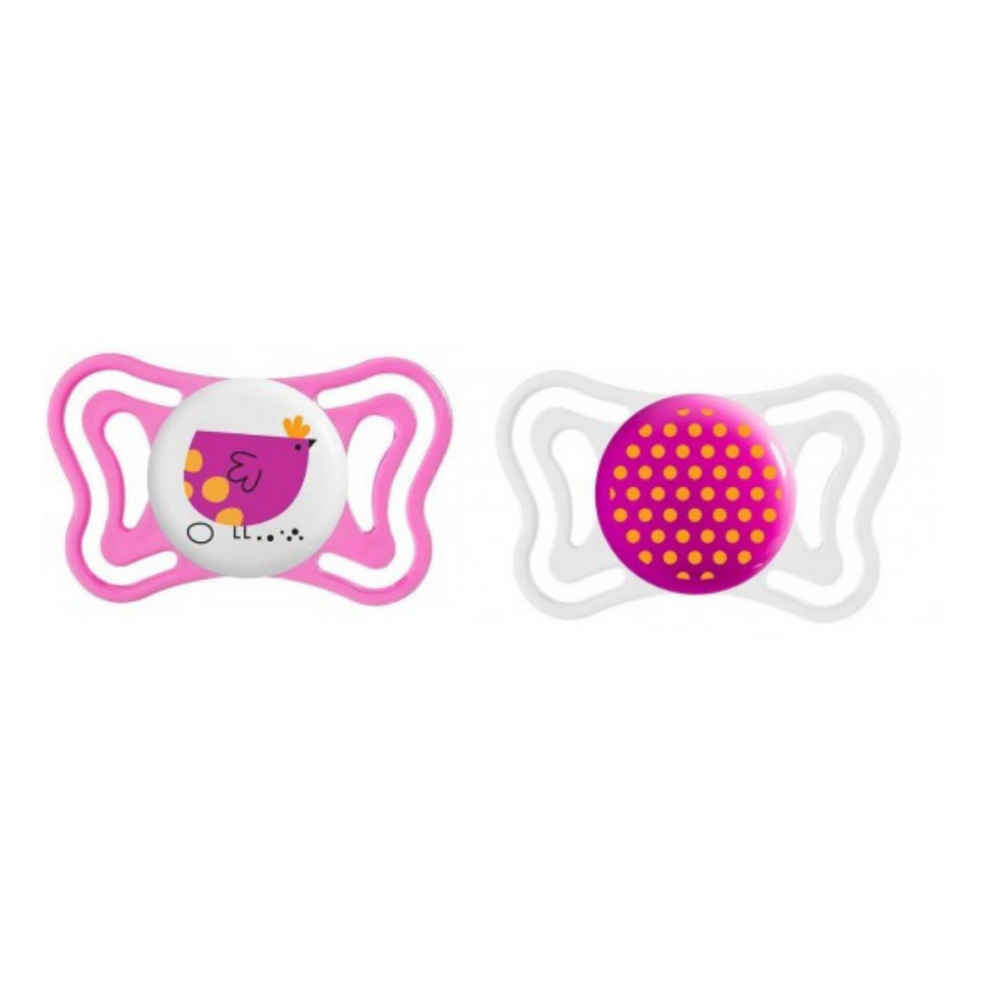 Physio Light 16-36m Silicone Soother (Pink 2pcs)