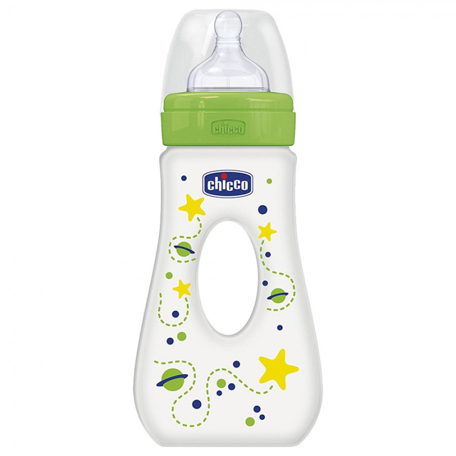 Well-Being Travel PP 240ml Bottle Silicone (Green)